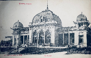 Carte postale ancienne casino à Vittel Vosges 1919
