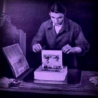 Machine pour imprimer carte postale