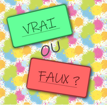 Image de menu article vrai ou fausse carte postale