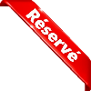badge rouge carte postale réservé 