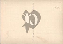 Verso carte postale ancienne vierge verlag photo Heinrich Hoffmann Munich 