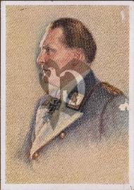 Recto carte postale ancienne portrait de Goering en uniforme de Heinrich Hoffmann avec croix de fer 1944