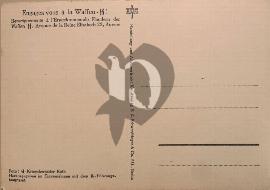 Verso carte postale ancienne vierge message de recrutement en français Engagez-vous à la la WAffen SS Anvers